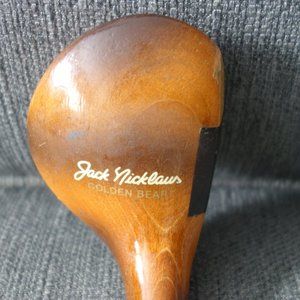 Jack Nicklaus Golden Bear Men's Wooden Golf Club Head - Brown Finish